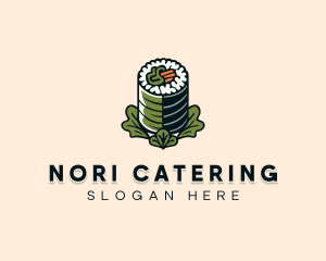 Organic Rice Sushi logo design