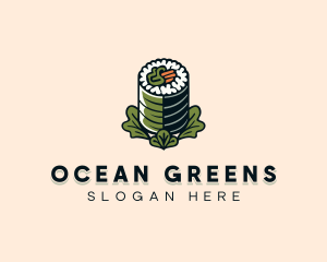 Organic Rice Sushi logo design