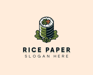 Organic Rice Sushi logo design