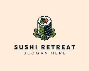 Organic Rice Sushi logo design