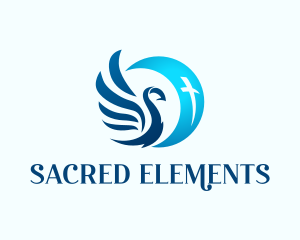 Sacred  Christian Dove logo