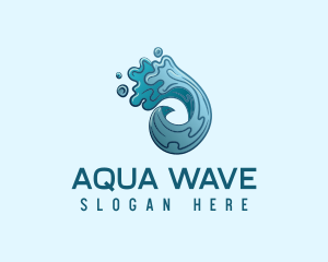 Circle Ocean Wave logo