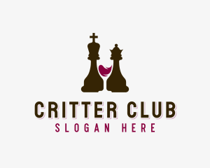 Chess Wine Liquor logo design