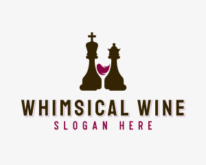 Chess Wine Liquor logo design