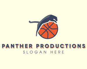 Panther Basketball Ball logo design