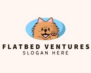 Cute Dog Grooming Logo