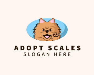 Cute Dog Grooming logo design