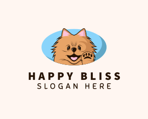 Cute Dog Grooming logo design