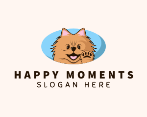 Cute Dog Grooming logo design