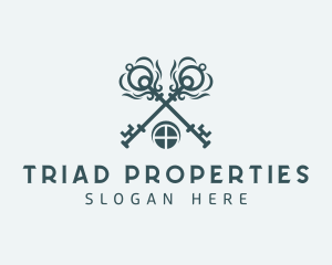 Key Property Home logo design