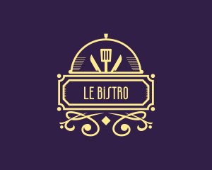 Art Deco Bistro Diner logo design