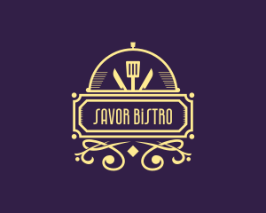 Art Deco Bistro Diner logo design