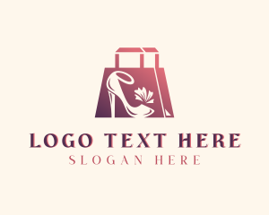 High Heels Shopping logo design