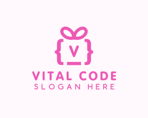 Ribbon Gift Code logo design