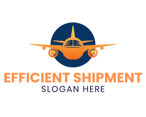 Gradient Airplane Transportation logo design