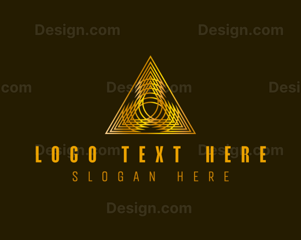 Luxury Pyramid Triangle Logo