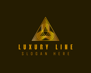 Luxury Pyramid Triangle logo design