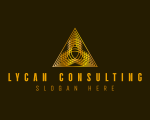 Luxury Pyramid Triangle logo design