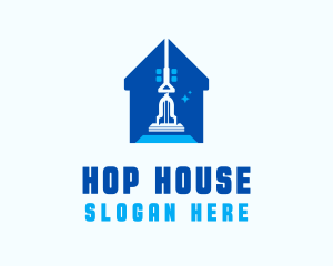 House Floor Mopping logo design