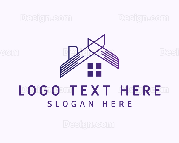 Home Roof Property Logo