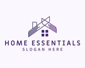 Home Roof Property logo design