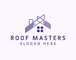 Home Roof Property logo design