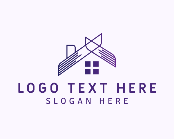 Roofing logo example 2