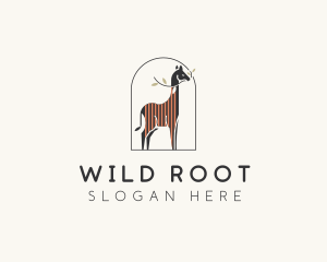 Wild Giraffe Zoo logo design