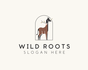 Wild Giraffe Zoo logo design