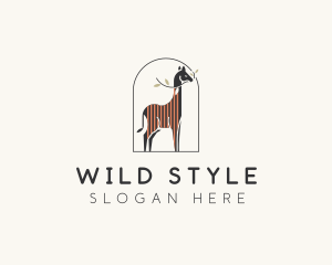 Wild Giraffe Zoo logo design