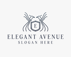 Elegant Eagle Shield  logo design