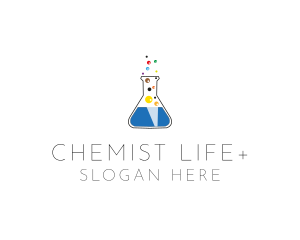 Lab Flask Bubbles logo