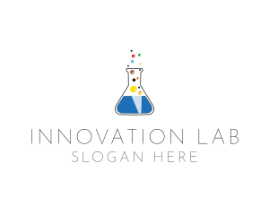 Lab Flask Bubbles logo
