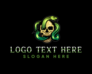 Poisonous Snake Skull logo