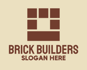 Brown Brick Wall logo design