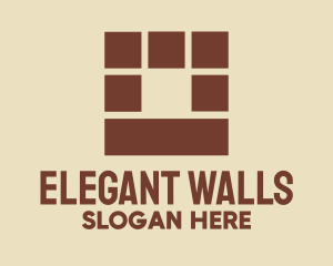 Brown Brick Wall logo design