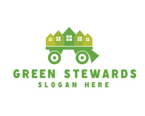 Moving Truck Wagon logo design