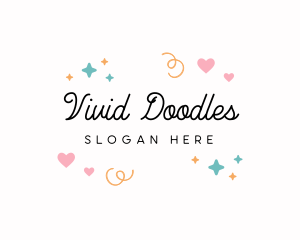 Cute Doodle Shapes logo design