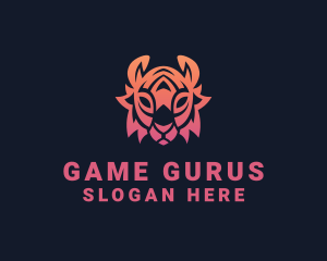 Gradient Tribal Tiger Logo