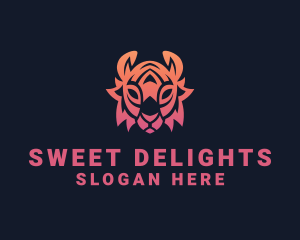 Gradient Tribal Tiger Logo