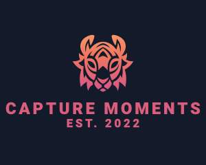 Gradient Tribal Tiger logo