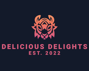 Gradient Tribal Tiger logo