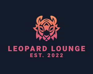 Gradient Tribal Tiger logo