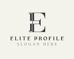 Investor Corporate Firm Letter E logo design