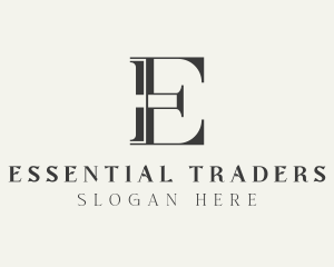 Investor Corporate Firm Letter E logo design