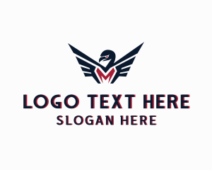 Eagle Flight Letter M logo