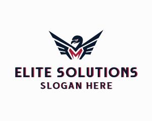 Eagle Flight Letter M logo
