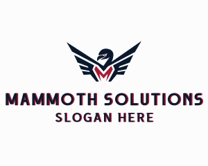 Eagle Flight Letter M logo design