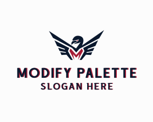 Eagle Flight Letter M logo design