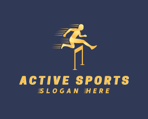 Hurdle Sports Athlete  logo